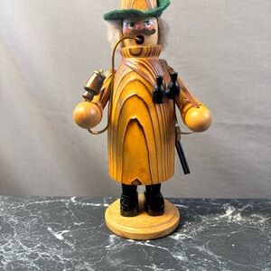 Vintage Incense Burner German Duck Hunter Wooden Smoker